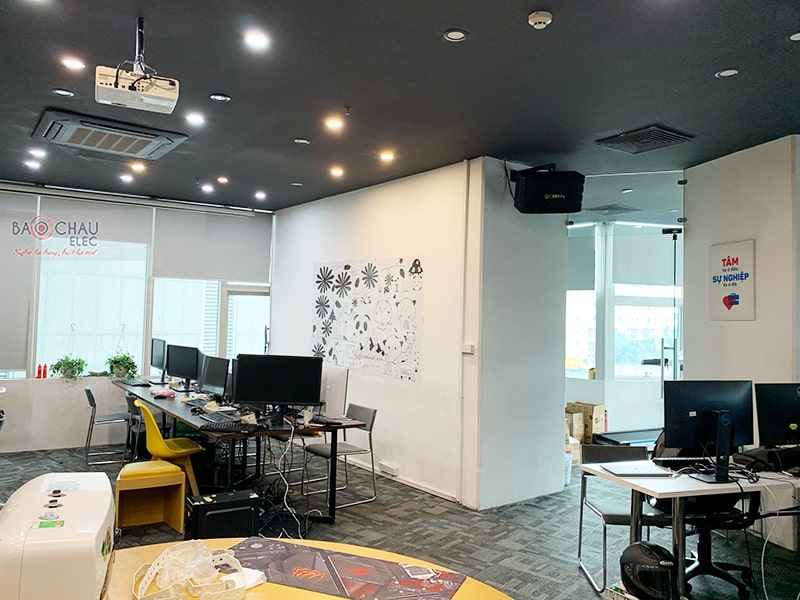 Lắp đặt hệ thống âm thanh phòng làm việc cho công ty anh Nam tại Hà Nội 