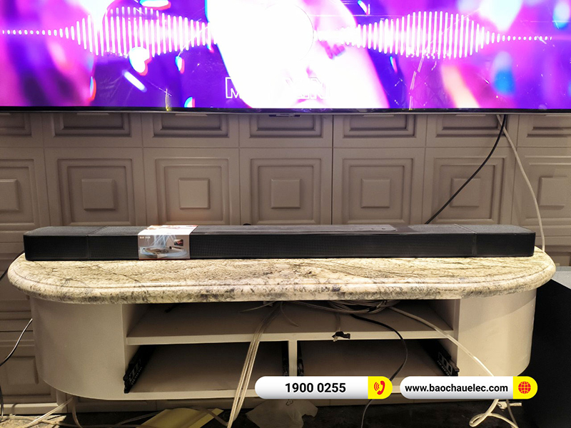 Lắp đặt bộ Loa Soundbar JBL Bar 1000 cho gia đình anh Thuận tại Hà Nội 
