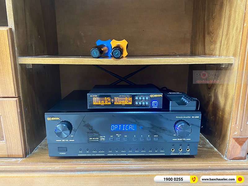 Lắp đặt dàn karaoke trị giá gần 20 triệu cho anh Dũng tại Quảng Ninh (BIK BJ-S668, BIK BJ-A88, BIK BJ-U100)