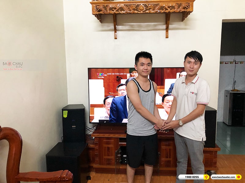 Lắp đặt dàn karaoke trị giá hơn 20 triệu cho chị Hằng tại Quảng Ninh (Domus DP6100, BKSound DKA 6500, BKSound SW612B) 
