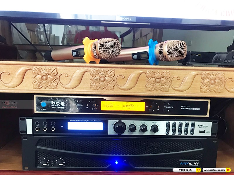 Lắp đặt dàn karaoke trị giá hơn 40 triệu cho anh Thành tại Quảng Ninh
