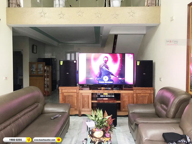 Lắp đặt dàn karaoke trị giá hơn 40 triệu cho anh Thành tại Quảng Ninh