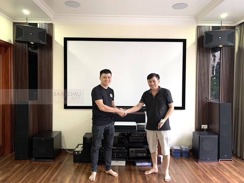 Dàn nghe nhạc, xem phim cao cấp của gia đình anh Vững h8