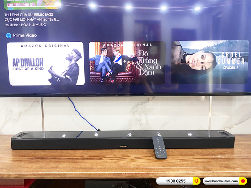 Lắp đặt bộ loa Soundbar Bose trị giá gần 40tr anh Hiền tại Quảng Ninh (Soundbar 900 + Bose Bass Module 700)