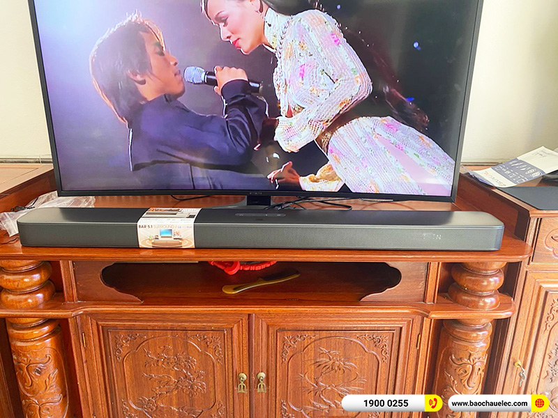 Lắp đặt bộ loa Soundbar JBL Bar 5.1 Surround cho gia đình anh Cường tại Hà Nam 