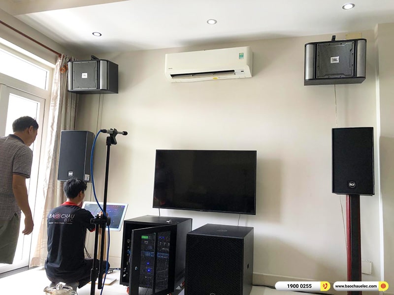 Lắp đặt dàn karaoke trị giá hơn 250 triệu cho anh Đông tại TPHCM (RCF Acustica 5212-96, IPS 5.0K, Xli2500, KX180A, S8018II, ASD 4080, VM300,…) 