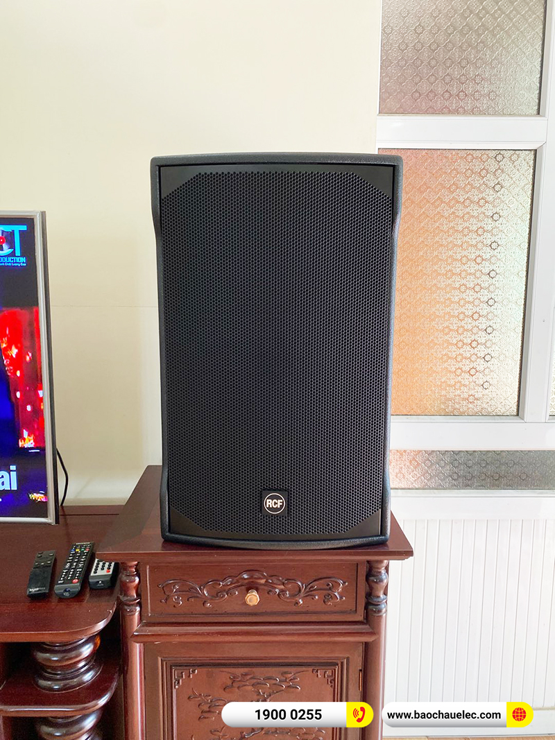 Lắp đặt dàn karaoke RCF 56tr cho anh Lịu tại Hà Nam (RCF EMAX 3112 MK2, BKSound DKA 8500, Alto TS312S)
