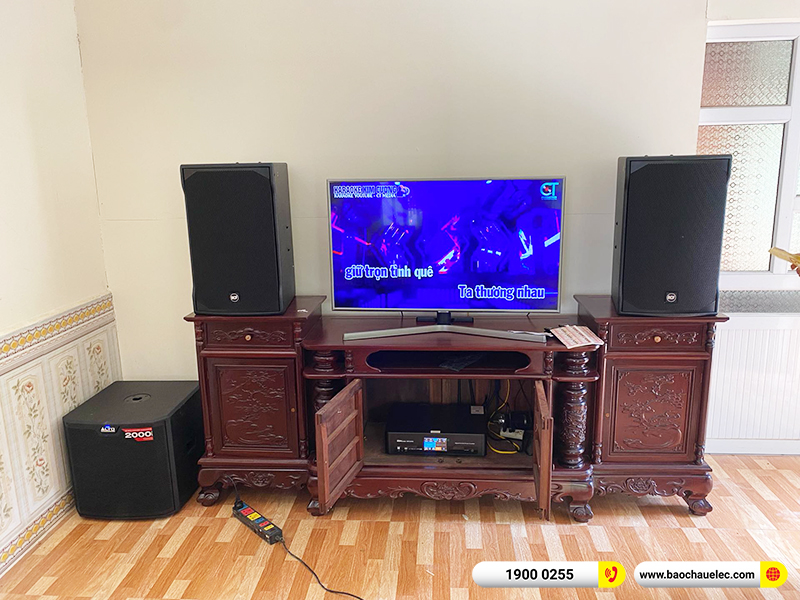 Lắp đặt dàn karaoke RCF 56tr cho anh Lịu tại Hà Nam (RCF EMAX 3112 MK2, BKSound DKA 8500, Alto TS312S)