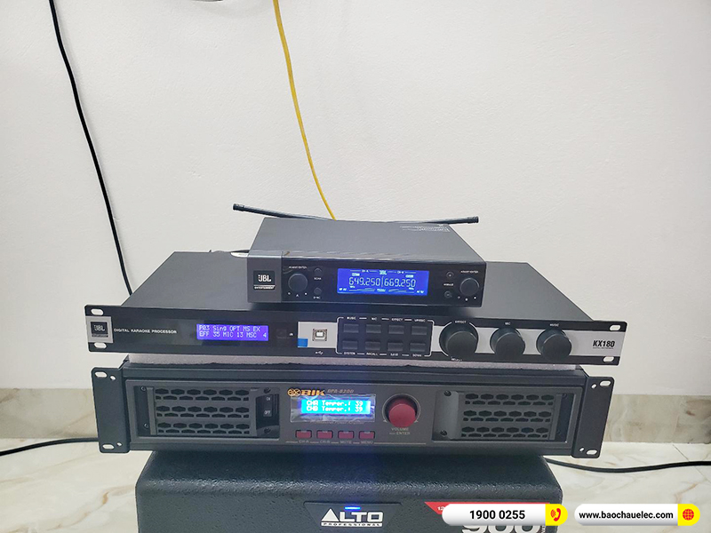 Lắp đặt dàn karaoke trị giá khoảng 80 triệu cho anh Nam tại Hà Nam (RCF CMAX 4110, BPA-8200, KX180A, TX212S, JBL VM200) 