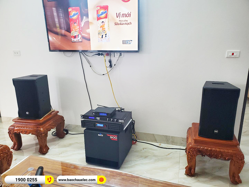 Lắp đặt dàn karaoke trị giá khoảng 80 triệu cho anh Nam tại Hà Nam (RCF CMAX 4110, BPA-8200, KX180A, TX212S, JBL VM200) 