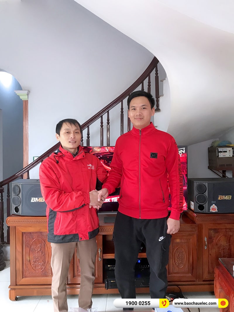 Lắp đặt dàn karaoke trị giá hơn 30 triệu cho anh Sơn tại Hà Nam (BMB CSD 880SE, VM620A, BPR-5600, BIK BJ-U100)