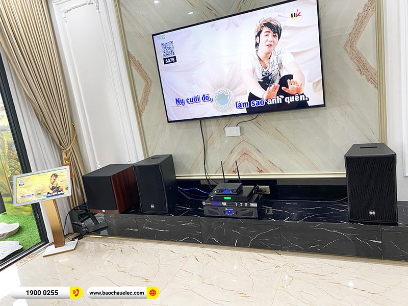 Lắp đặt dàn karaoke trị giá hơn 100 triệu cho anh Trường tại Hà Nam (RCF CMAX 4112, Crown Xli2500, KX180A, A120P, VM200, 4K Plus 4TB, Màn 22inch)