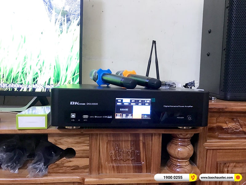 Lắp đặt dàn karaoke trị giá khoảng 40 triệu cho anh Tuấn tại Hà Nam (JBL MTS10, BKSound DKA 6500, JBL A120P)