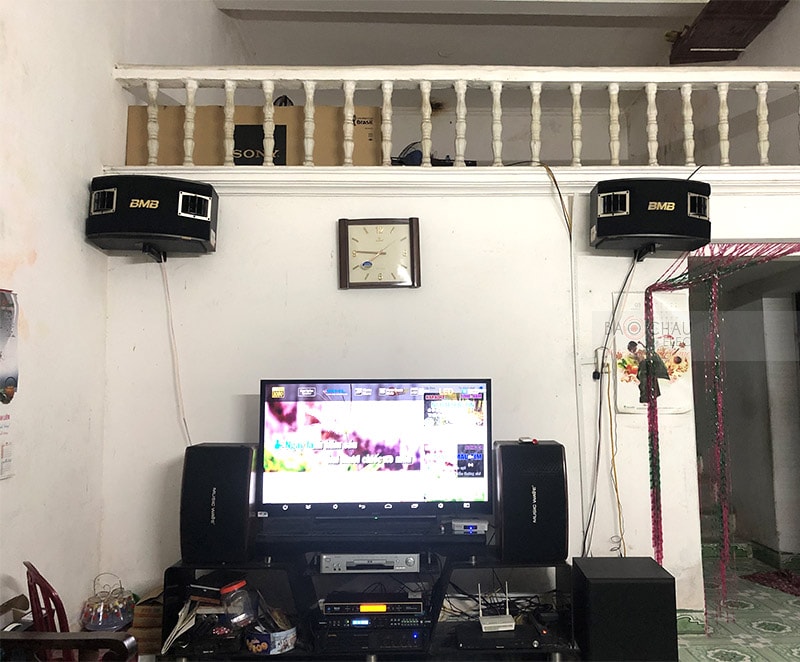 Dàn karaoke BMB cho gia đình anh Tùng ở Hà Nam h4
