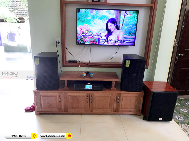 Lắp đặt dàn karaoke gia đình anh Sắc tại Hà Nam