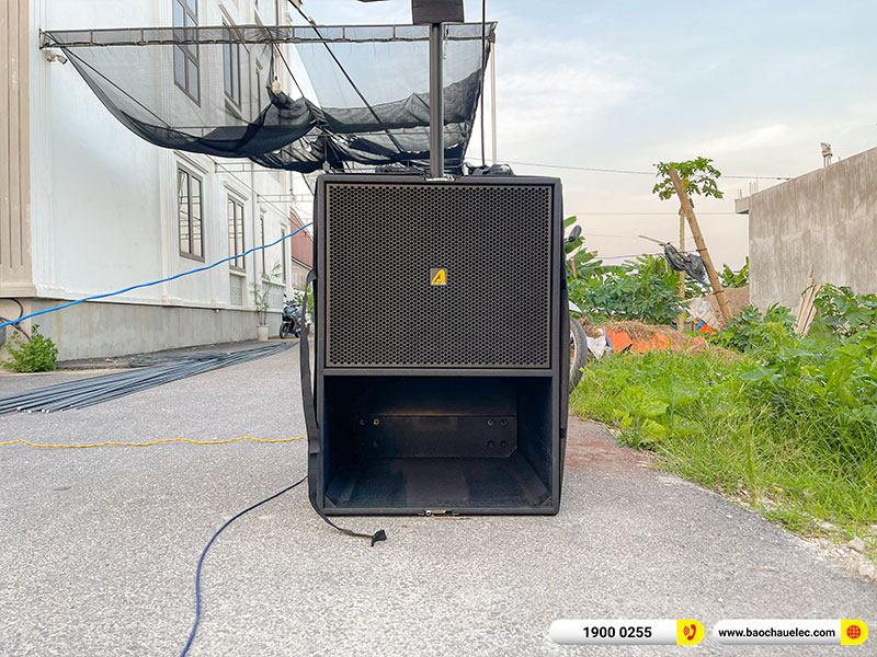 Lắp đặt dàn Line Array Actpro trị giá hơn 100 triệu cho anh Thùy tại Hà Nam (Loa Line Array Active Actpro A2 Suit, Alto TS412)