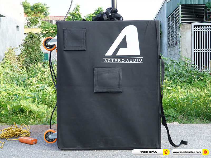 Lắp đặt dàn Line Array Actpro trị giá hơn 100 triệu cho anh Thùy tại Hà Nam (Loa Line Array Active Actpro A2 Suit, Alto TS412)