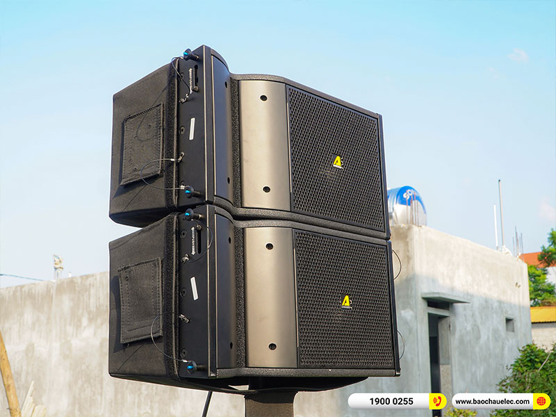 Lắp đặt dàn Line Array Actpro trị giá hơn 100 triệu cho anh Thùy tại Hà Nam (Loa Line Array Active Actpro A2 Suit, Alto TS412)