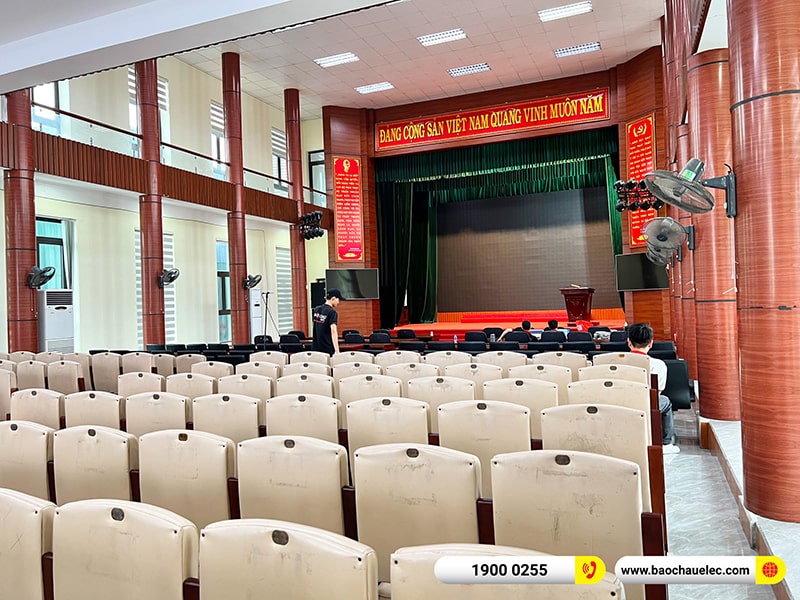 Lắp đặt dàn Line Array cho hội trường trị giá 250 triệu tại Trung tâm Văn hóa Huyện Nam Sách - Hải Dương (Alto SXA30, BLS218+, STD10004, STD180002,…) 