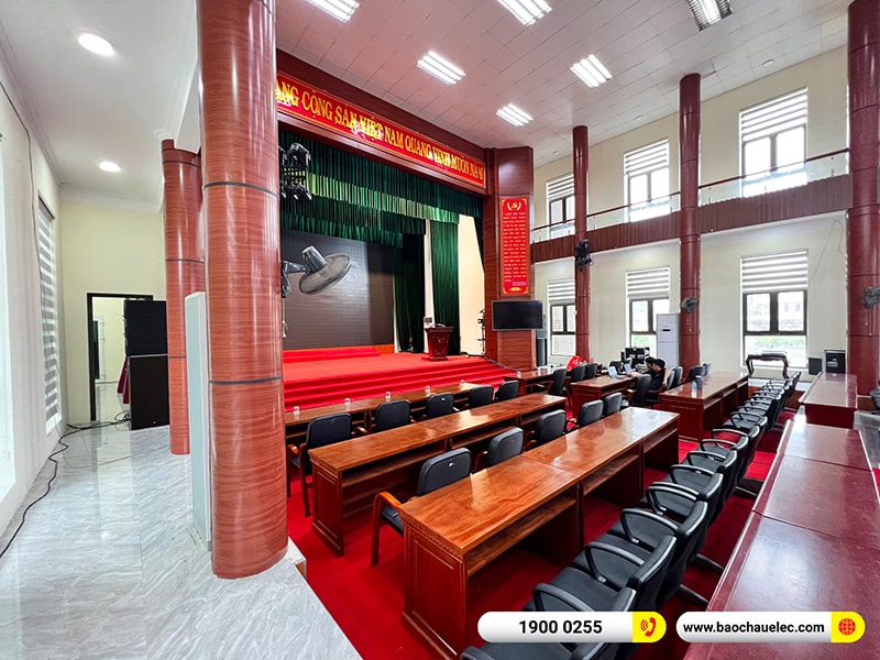 Lắp đặt dàn Line Array cho hội trường trị giá 250 triệu tại Trung tâm Văn hóa Huyện Nam Sách - Hải Dương (Alto SXA30, BLS218+, STD10004, STD180002,…) 