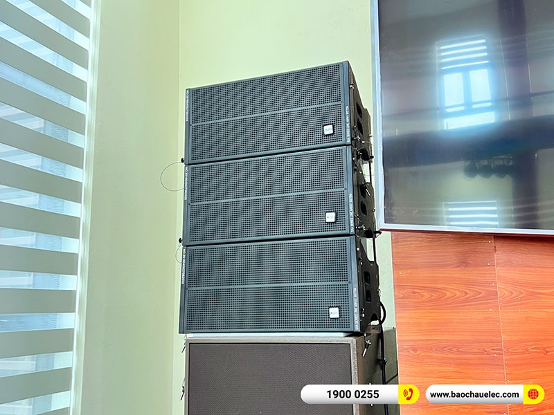 Lắp đặt dàn Line Array cho hội trường trị giá 250 triệu tại Trung tâm Văn hóa Huyện Nam Sách - Hải Dương (Alto SXA30, BLS218+, STD10004, STD180002,…) 