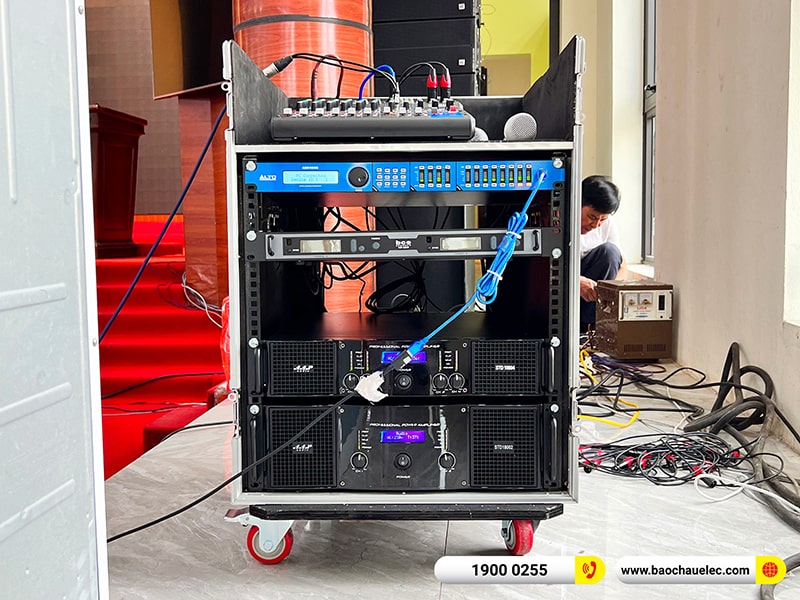 Lắp đặt dàn Line Array cho hội trường trị giá 250 triệu tại Trung tâm Văn hóa Huyện Nam Sách - Hải Dương (Alto SXA30, BLS218+, STD10004, STD180002,…) 