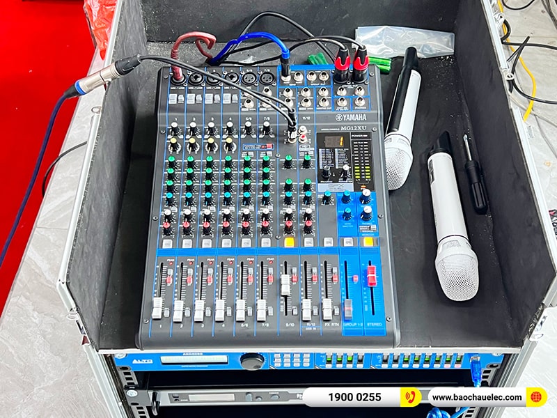 Lắp đặt dàn Line Array cho hội trường trị giá 250 triệu tại Trung tâm Văn hóa Huyện Nam Sách - Hải Dương (Alto SXA30, BLS218+, STD10004, STD180002,…) 