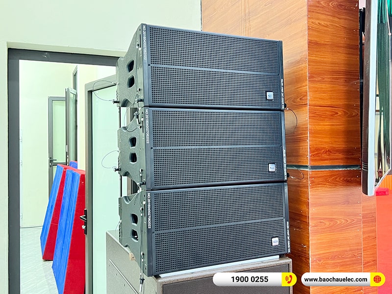 Lắp đặt dàn Line Array cho hội trường trị giá 250 triệu tại Trung tâm Văn hóa Huyện Nam Sách - Hải Dương (Alto SXA30, BLS218+, STD10004, STD180002,…) 