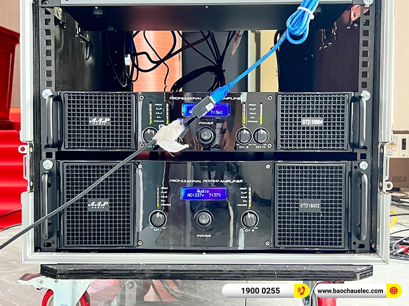 Lắp đặt dàn Line Array cho hội trường trị giá 250 triệu tại Trung tâm Văn hóa Huyện Nam Sách - Hải Dương (Alto SXA30, BLS218+, STD10004, STD180002,…) 