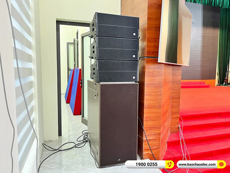 Lắp đặt dàn Line Array cho hội trường trị giá 250 triệu tại Trung tâm Văn hóa Huyện Nam Sách - Hải Dương (Alto SXA30, BLS218+, STD10004, STD180002,…) 