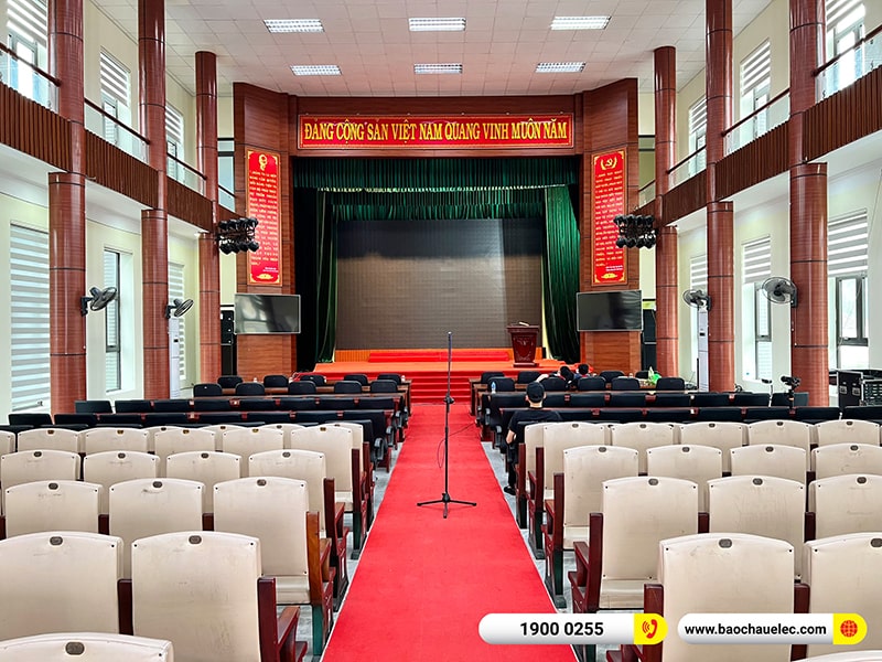 Lắp đặt dàn Line Array cho hội trường trị giá 250 triệu tại Trung tâm Văn hóa Huyện Nam Sách - Hải Dương (Alto SXA30, BLS218+, STD10004, STD180002,…) 