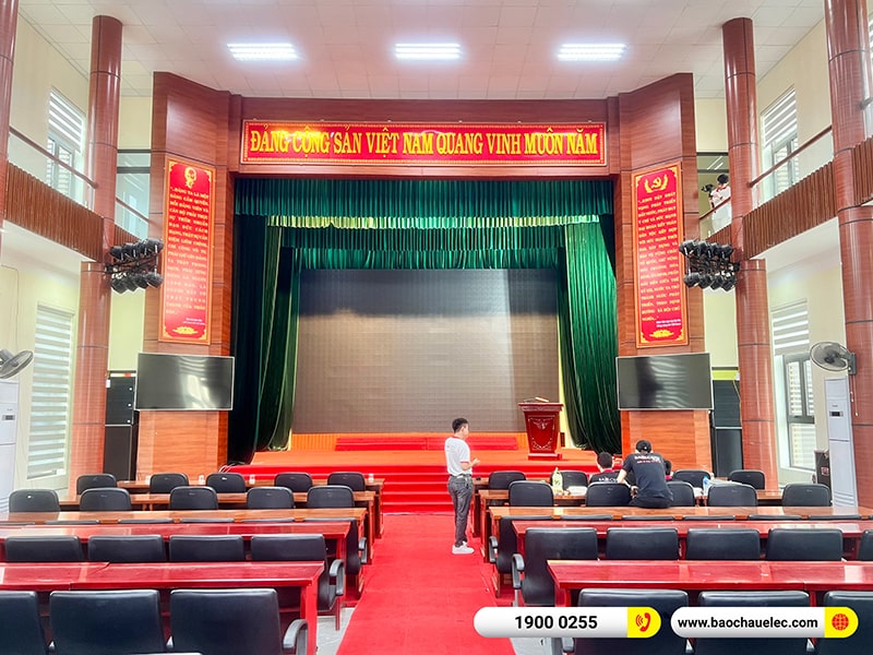 Lắp đặt dàn Line Array cho hội trường trị giá 250 triệu tại Trung tâm Văn hóa Huyện Nam Sách - Hải Dương (Alto SXA30, BLS218+, STD10004, STD180002,…) 