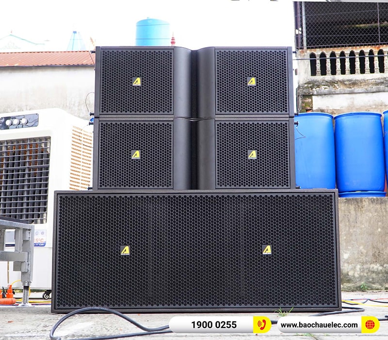 Lắp đặt dàn Line Array Actpro 167tr cho anh Thức tại Hải Dương (Actpro KR212, Actpro KR28, Acrpto QD4.13, Acrpto FP1400, DSP48,…)