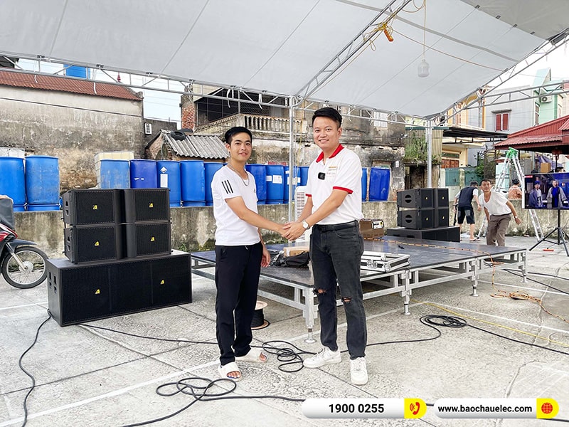 Lắp đặt dàn Line Array Actpro 167tr cho anh Thức tại Hải Dương (Actpro KR212, Actpro KR28, Acrpto QD4.13, Acrpto FP1400, DSP48,…)