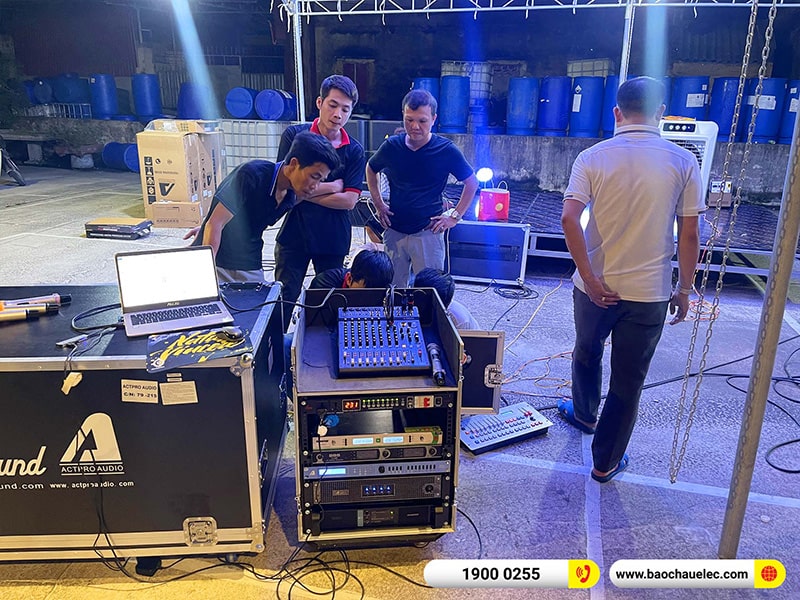 Lắp đặt dàn Line Array Actpro 167tr cho anh Thức tại Hải Dương (Actpro KR212, Actpro KR28, Acrpto QD4.13, Acrpto FP1400, DSP48,…)