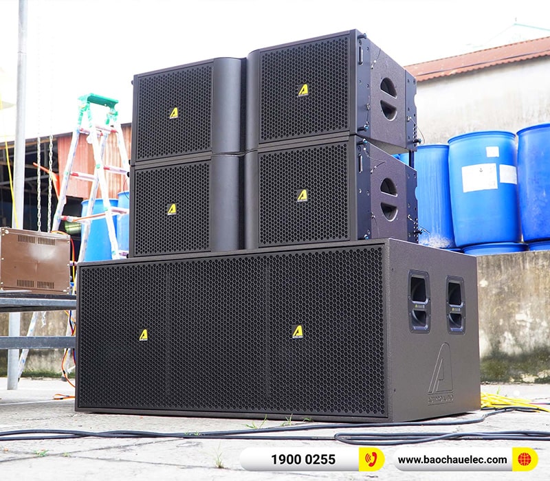 Lắp đặt dàn Line Array Actpro 167tr cho anh Thức tại Hải Dương (Actpro KR212, Actpro KR28, Acrpto QD4.13, Acrpto FP1400, DSP48,…)