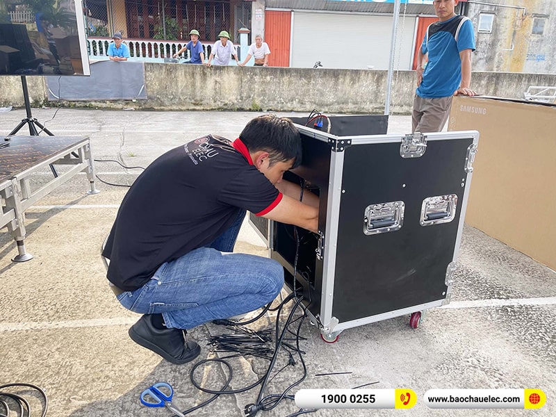 Lắp đặt dàn Line Array Actpro 167tr cho anh Thức tại Hải Dương (Actpro KR212, Actpro KR28, Acrpto QD4.13, Acrpto FP1400, DSP48,…)