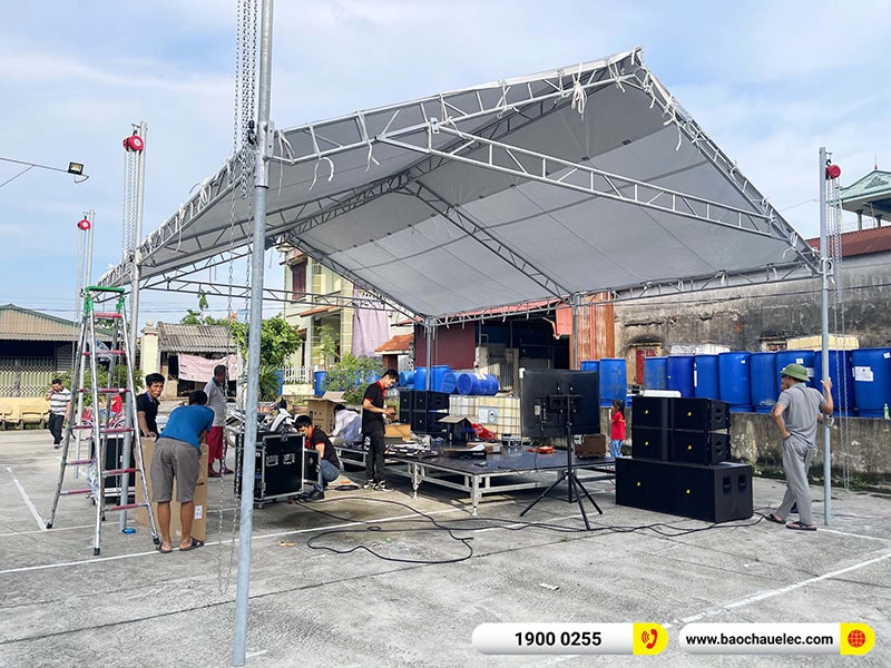 Lắp đặt dàn Line Array Actpro 167tr cho anh Thức tại Hải Dương (Actpro KR212, Actpro KR28, Acrpto QD4.13, Acrpto FP1400, DSP48,…)