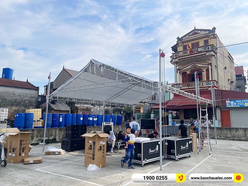Lắp đặt dàn Line Array Actpro 167tr cho anh Thức tại Hải Dương (Actpro KR212, Actpro KR28, Acrpto QD4.13, Acrpto FP1400, DSP48,…)
