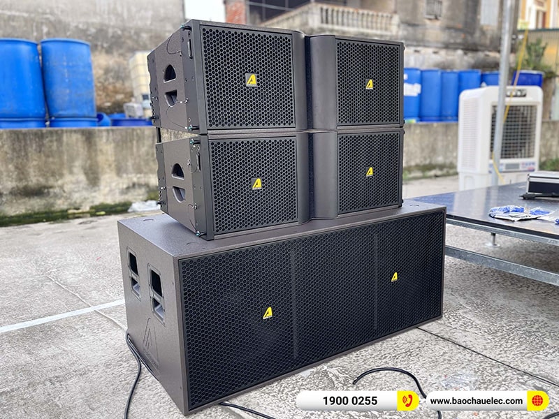 Lắp đặt dàn Line Array Actpro 167tr cho anh Thức tại Hải Dương (Actpro KR212, Actpro KR28, Acrpto QD4.13, Acrpto FP1400, DSP48,…)