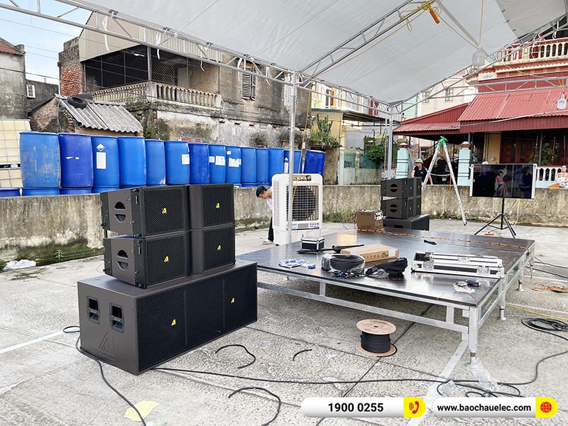 Lắp đặt dàn Line Array Actpro 167tr cho anh Thức tại Hải Dương (Actpro KR212, Actpro KR28, Acrpto QD4.13, Acrpto FP1400, DSP48,…)