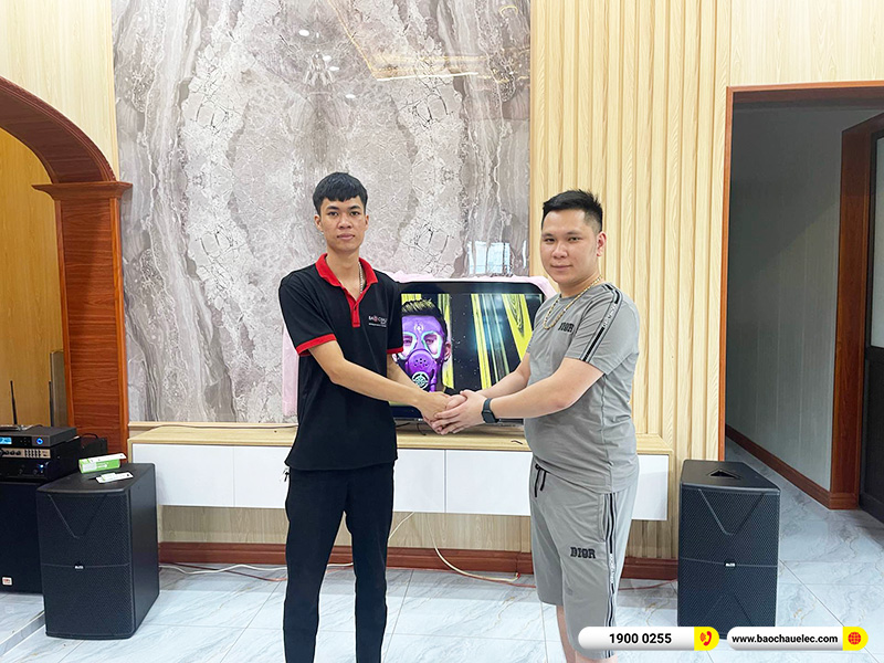 Lắp đặt dàn karaoke trị giá hơn 30 triệu cho anh Ân tại Hải Dương (Alto AT2000II, VM620A, X6 Luxury, SW612, BIK BJ-U500) 