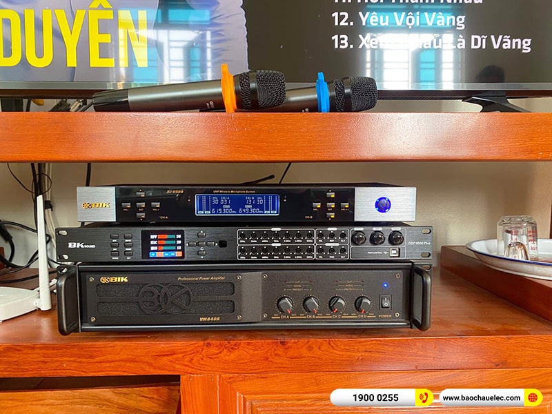 Lắp đặt d&agrave;n karaoke trị gi&aacute; hơn 40 triệu cho anh Điệp tại Hải Dương