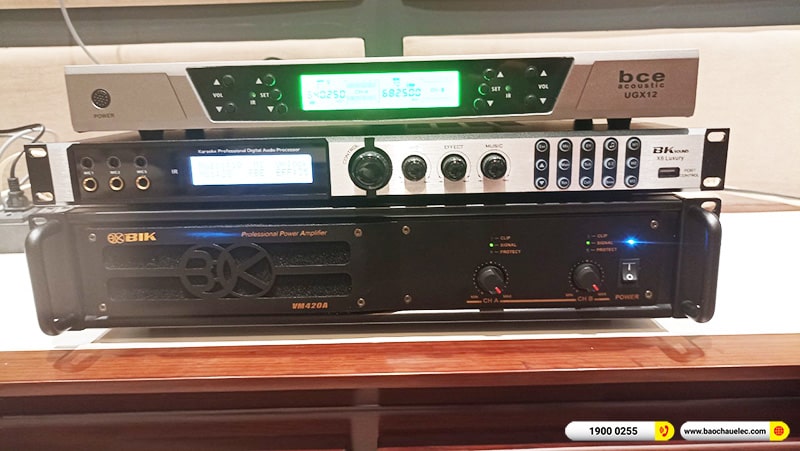Lắp đặt dàn karaoke trị giá hơn 40 triệu cho anh Dũng tại Hải Dương (RCF X-MAX 10, VM420A, X6 Luxury, SW512, BCE UGX12) 