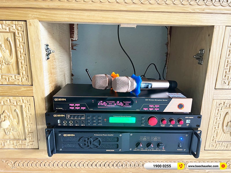 Lắp đặt dàn karaoke Domus 48tr cho anh Giao tại Hải Dương (Domus DP6120 Max, VM830A, BPR-5600, RXW 18C, BJ-U600) 