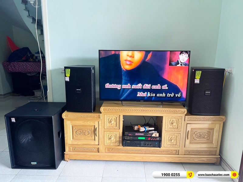 Lắp đặt dàn karaoke Domus 48tr cho anh Giao tại Hải Dương (Domus DP6120 Max, VM830A, BPR-5600, RXW 18C, BJ-U600) 