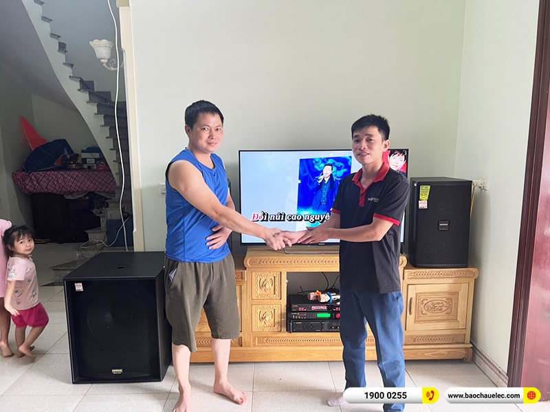 Lắp đặt dàn karaoke Domus 48tr cho anh Giao tại Hải Dương (Domus DP6120 Max, VM830A, BPR-5600, RXW 18C, BJ-U600) 