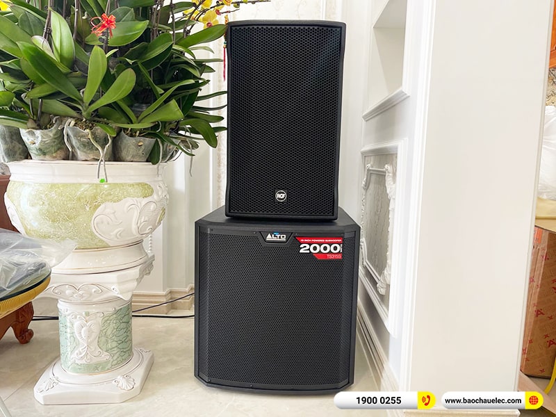Lắp đặt dàn karaoke trị giá hơn 160 triệu cho anh Hải tại Hải Dương (RCF CMAX 4112, MC2 Audio E25, KX180A, TS315S, VM300, 4K Plus 4K, Màn 22inch)