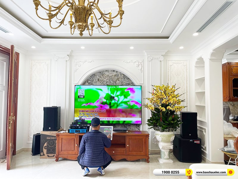 Lắp đặt dàn karaoke trị giá hơn 160 triệu cho anh Hải tại Hải Dương (RCF CMAX 4112, MC2 Audio E25, KX180A, TS315S, VM300, 4K Plus 4K, Màn 22inch)