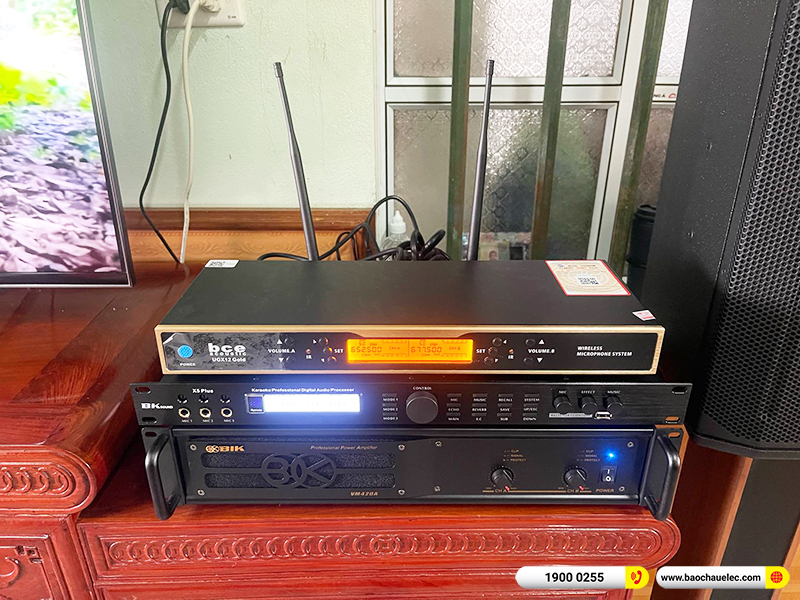 Lắp đặt dàn karaoke trị giá hơn 40 triệu cho anh Khanh tại Hải Dương (Denon DN510, VM420A, X5 Plus, JBL A100P, BCE UGX12) 